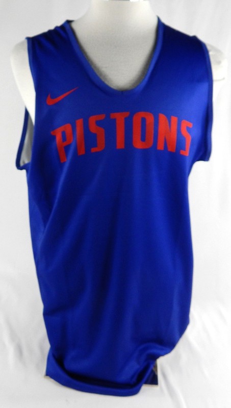 Detroit Pistons #27 Game Used Blue Practice Jersey L DP88545