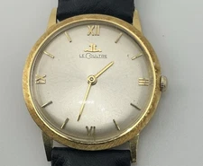 LeCoutre Men's Vintage 17 jewel Manual Wind Watch 18Kt gold case - Serial 699091