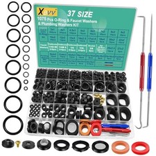 37 Size Pcs Faucet Washers O-Rings Kit Plumbing Gasket 3-in-1 Home 1075
