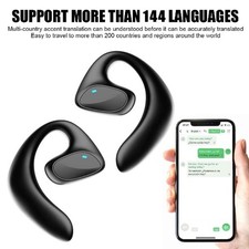 144 Language Translator Earbuds Two Way Real Time Bluetooth Translation Earphone