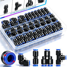 1/4"OD Push to Connect Fittings Quick Connect Air Hose Fittings,1/4"Od Air Hose