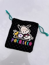 Vintage 1995 Pochacco Drawstring Pouch Sanrio Bag Rare Retro Collectible Cute
