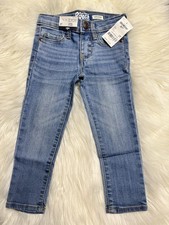 OshKosh B'gosh Girls Super Skinny Blue Jeans 2T Denim with Pockets
