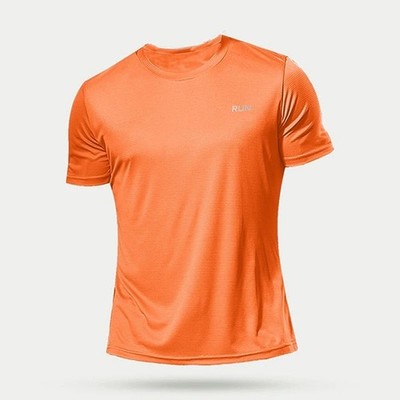 Mens Quick Dry Running Gym T-Shirt Short Sleeve Fitness Sports Bodybuilding Top