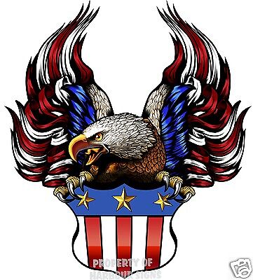 American Flag RV Travel Trailer Truck Boat Contour Cut Vinyl Decal 24/"