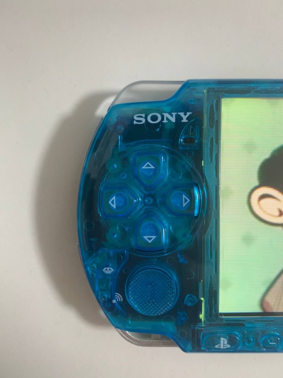 PREMIUM Sony PSP 3000 Crystal Blue Edition • Custom Transparent PSP