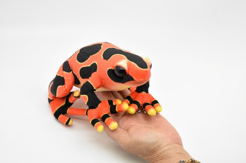 Frog, Red, Poison Dart Realistic Cute Stuffed Animal Plush Toy Kids Gift 9" RI08 - Zdjęcie 2 z 6