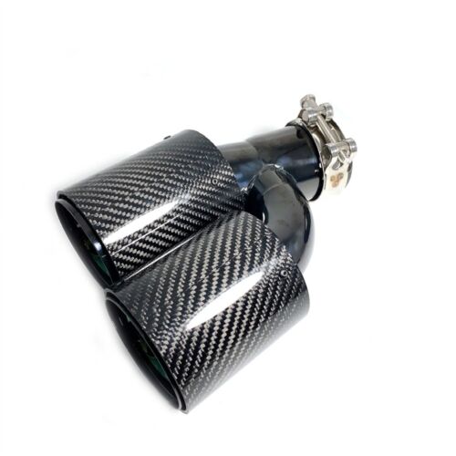 1 Pair Dual Exhaust Tip Carbon Fiber M Tailpipe For BMW 525i 528i 530i G30 G31 - Bild 7 von 12