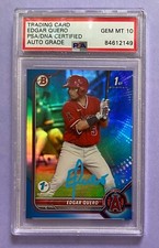 PSA/DNA 10 - 2022 1st Bowman 1st Edition /150 Blue Edgar Quero Auto - CWS Rookie