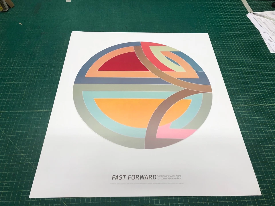 Póster Frank Stella Sinjerli Variación I 27,25" x 24" 2006 Minimalismo Multicolor Foto 2 de 4