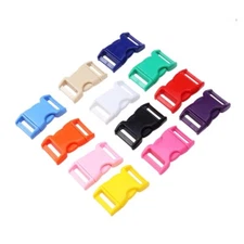 80PCS Plastic Strap Buckles Side Release Clips for Bracelets Webbing Dog Collars