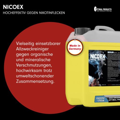 Nikotinentferner Nicoex Fensterrahmen, Polster, Wänden 2,5 Liter Kanister - Bild 3 von 10