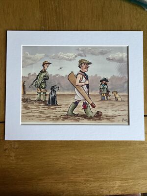 Bryn Parry Comic Country Shoot MONTIERTER DRUCK 10x8'' Geschenk Waffen in Slips Regel 1