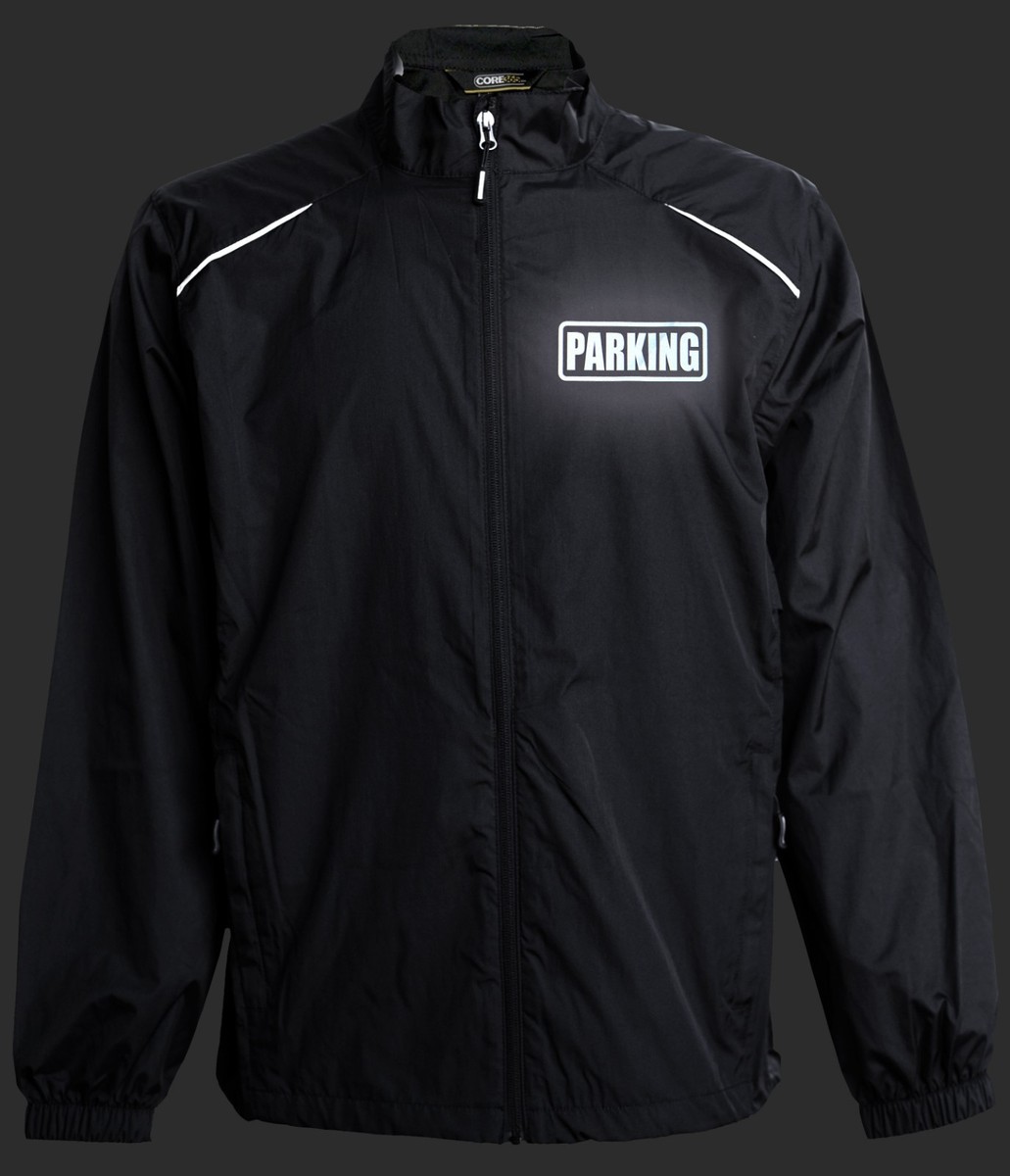 Parking Attendant jacket, windbreaker, Reflective design, Parking