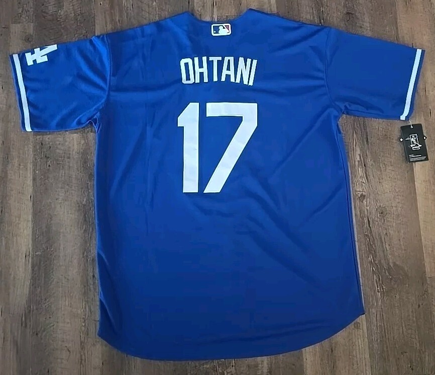 NWT Shohei Ohtani #17 Alternate Blue Los Angeles Dodgers Jersey