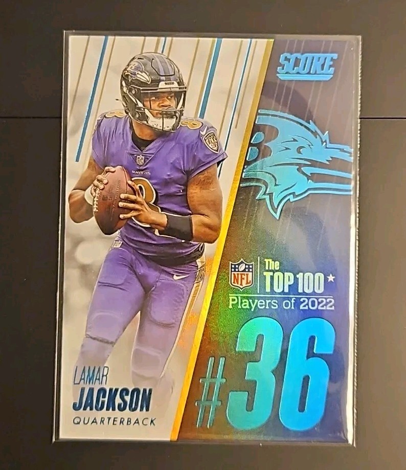 2023 Score Lamar Jackson #36 The Top Players of 2022 #36 SP Ravens