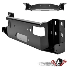 Black Steel Front Bumper Winch Mount Plate For Dodge ram 1500 2500 3500 1994-UP