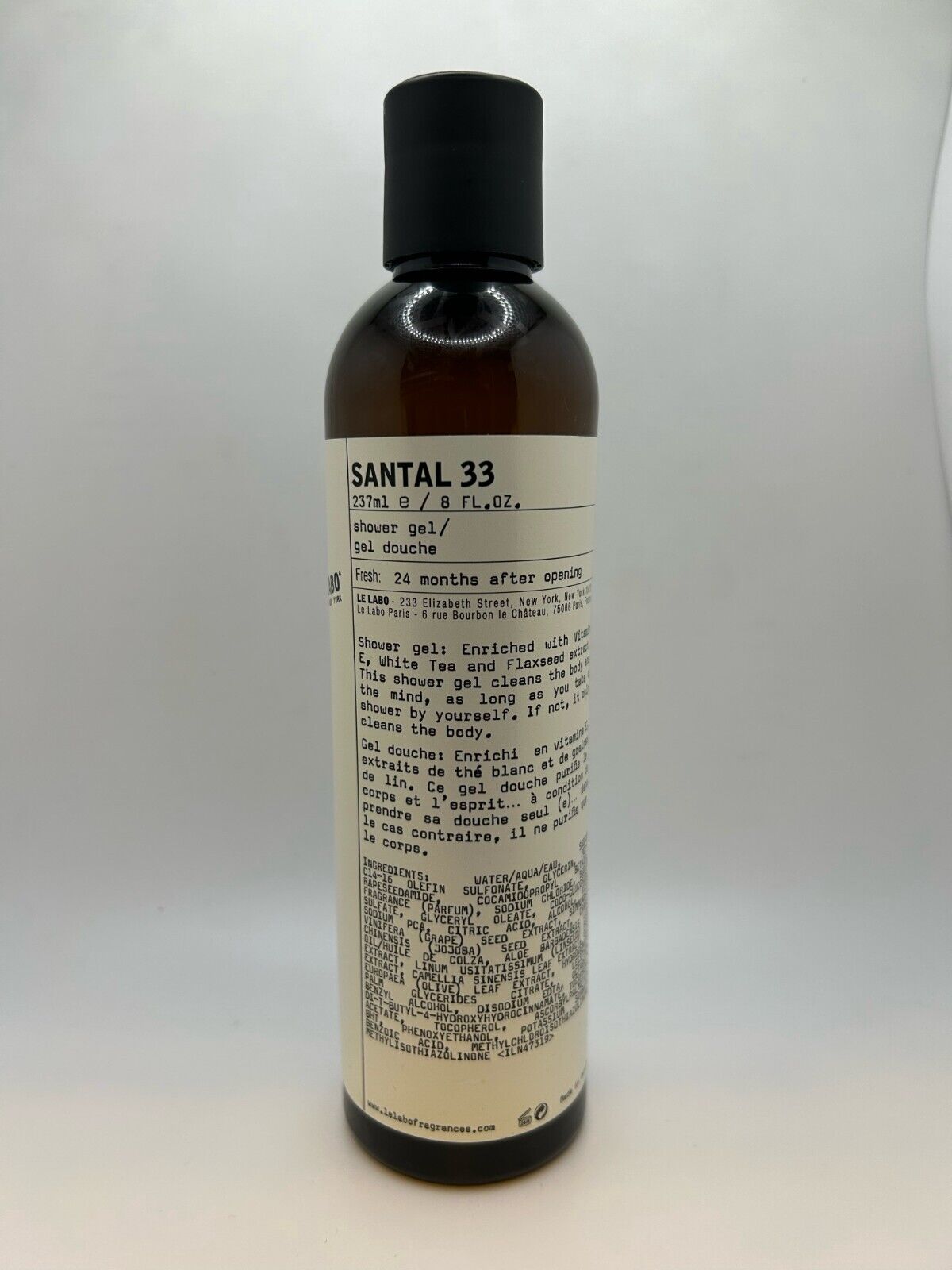 NEW! Le Labo Shower Gel SANTAL 33 - Size 237mL / 8 Oz 811901027887