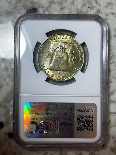 1959-D NCG MS66FBL Franklin Half Dollar 50C, PCGS $450 - Picture 6 of 10