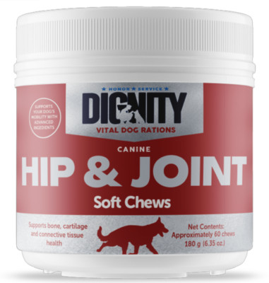 Dignity Canine Hip & Joint Soft Chews - 60 Count | Joint & Mobility Support 