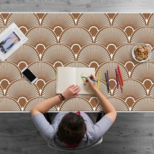 Tappetino da scrivania stile art deco protezione pad per mouse laptop 120x60