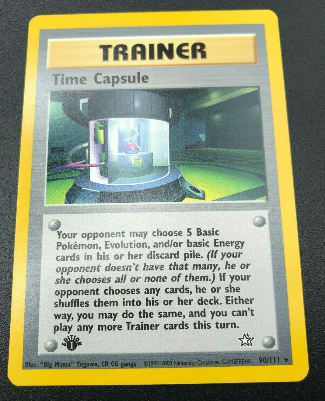 Time Capsule 90/111 Rare 1st Edition Neo Genesis Pokemon NM 2000