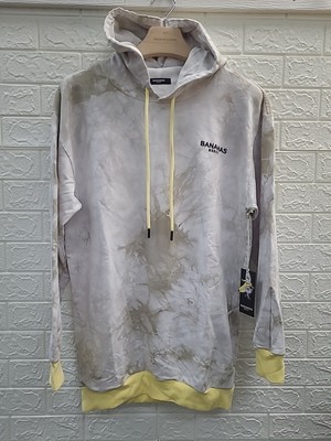 New Bananas Monkey Long Sleeve Pullover Hoodie Storm Wash One Size