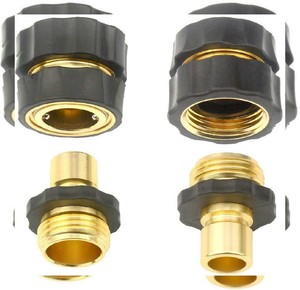 European Hose Coupler M22 x M22 14mm Fits Most Hoses W// Screw On Couplers
