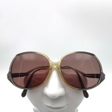 Vintage Sterling Optical Portofino Silver Gray Oval Sunglasses FRAMES ONLY