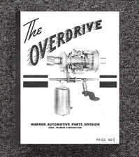 Automatic Overdrive Operation Instruction Manual Fits Warner