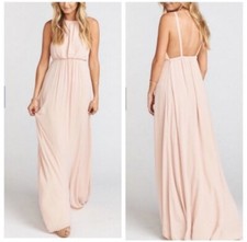 Show Me Your Mumu Amanda Bridesmaid Maxi Dress Dusty Pink  X-Small NEW