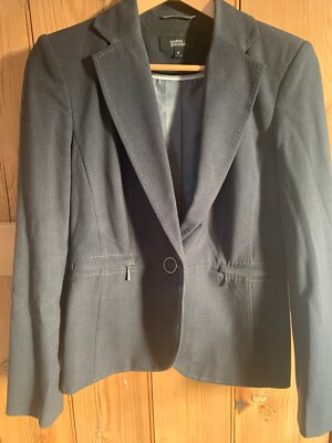 M\u0026S Grey Trouser Suit With Zips - 8 