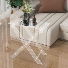 Foldable Acrylic Computer Stand Folding Coffee Table For Living Room Bed Room