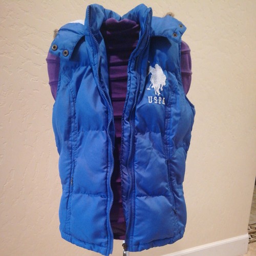USPA U.S. Polo Assn. Blue Puffer Vest 