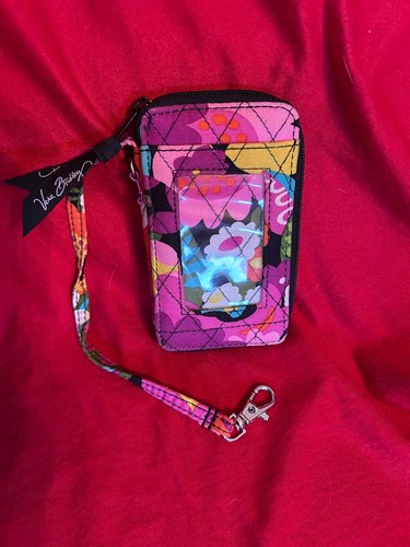 Vera Bradley Ausweis Geldbörse Reißverschluss VaVaBloom Muster
