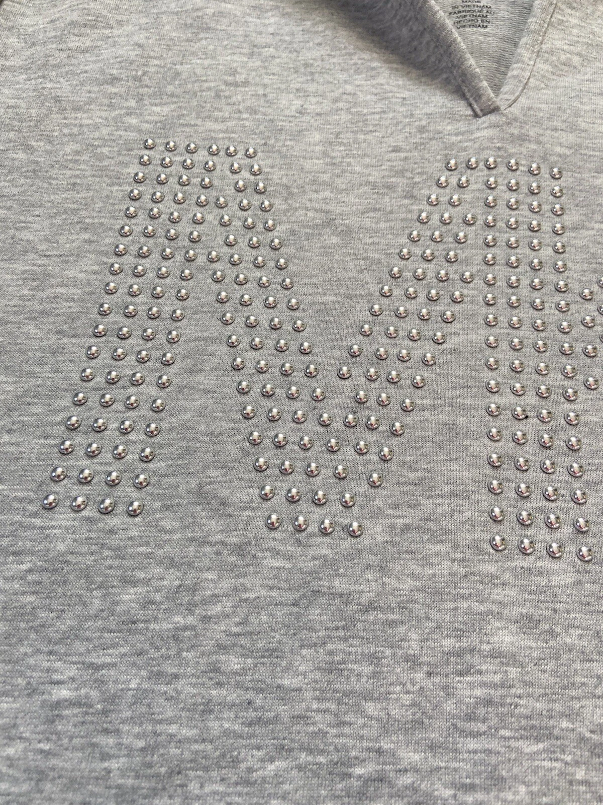 Nuovo abito con cappuccio con cappuccio con logo Michael Kors MK grigio manica corta taglia M nuovo con etichette