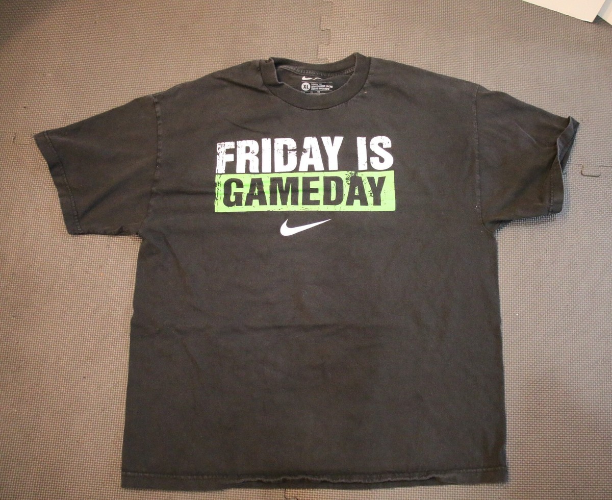 Nike men's t-shirt XL Friday is game day loose fit black | eBay