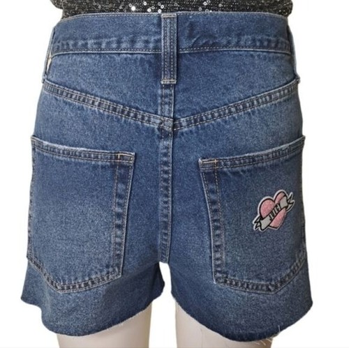 Juicy Couture Women's Denim Blue Shorts Mid Rise Anna Relaxed Size 27 - Picture 3 of 15