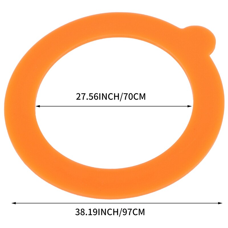 20 Pieces Replacement Silicone Seals Replacement Rubber Jar Seals