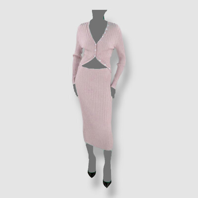 $445 Jonathan Simkhai Women's Pink Ribbed Knit Cut-Out Sweater Dress Size XL | eBay $445 Jonathan Simkhai Women's Pink Ribbed Knit Cut-Out Sweater Dress Size XL | eBay