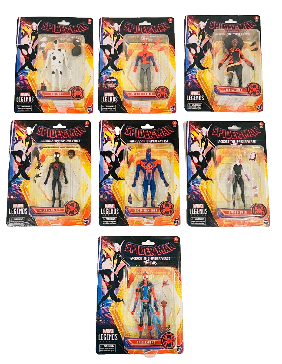 Set of 7 Marvel Legends Across The Spider-Verse Retro 6