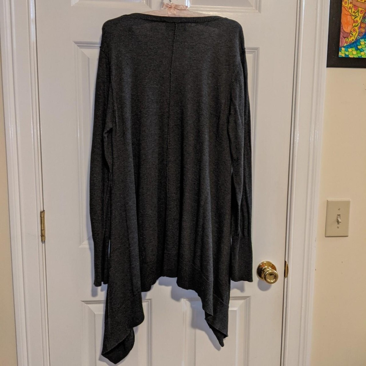 LOGO Asymmetrical Dark Grey Top Size XL | eBay