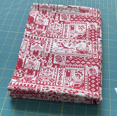 2.25m +95cm (3.2m) Moda Fabrics Russian Tradition Country Folk Red Quilt Fabric - Picture 2 of 6