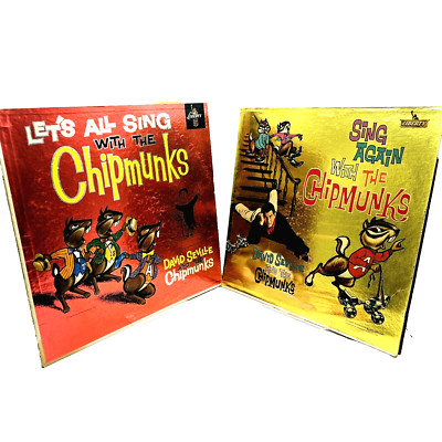 Lets All Sing With the Chipmunks & Sing Again Vinyl [ 1959 / 1960 ] - HTF