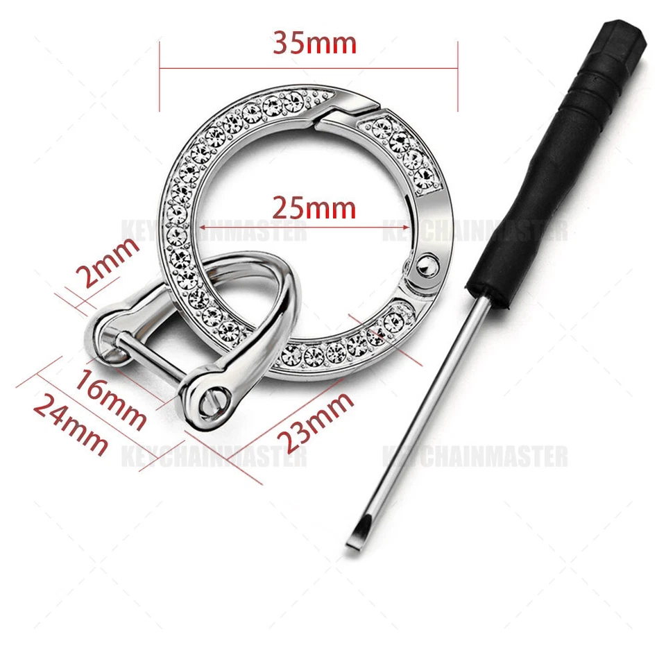 Porsche 3D Moda Lujo Diamante Coche Hogar Dama Llavero Anillo Decoración Regalo Foto 2 de 4