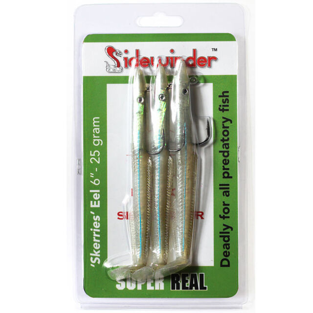 Sidewinder SKERRIES EELS * 6" & 4" * Saltwater Lures * AWARD WINNING LURES * Sidewinder SKERRIES EELS * 6" & 4" * Saltwater Lures * AWARD WINNING LURES *