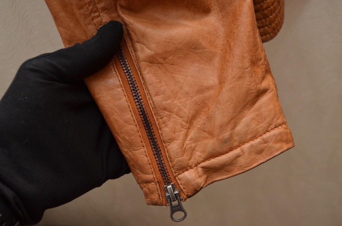 Vintage 90s y2k Chevirex Leather Jacket Brown Size L P2P 23 Vintage 90s y2k Chevirex Leather Jacket Brown Size L P2P 23