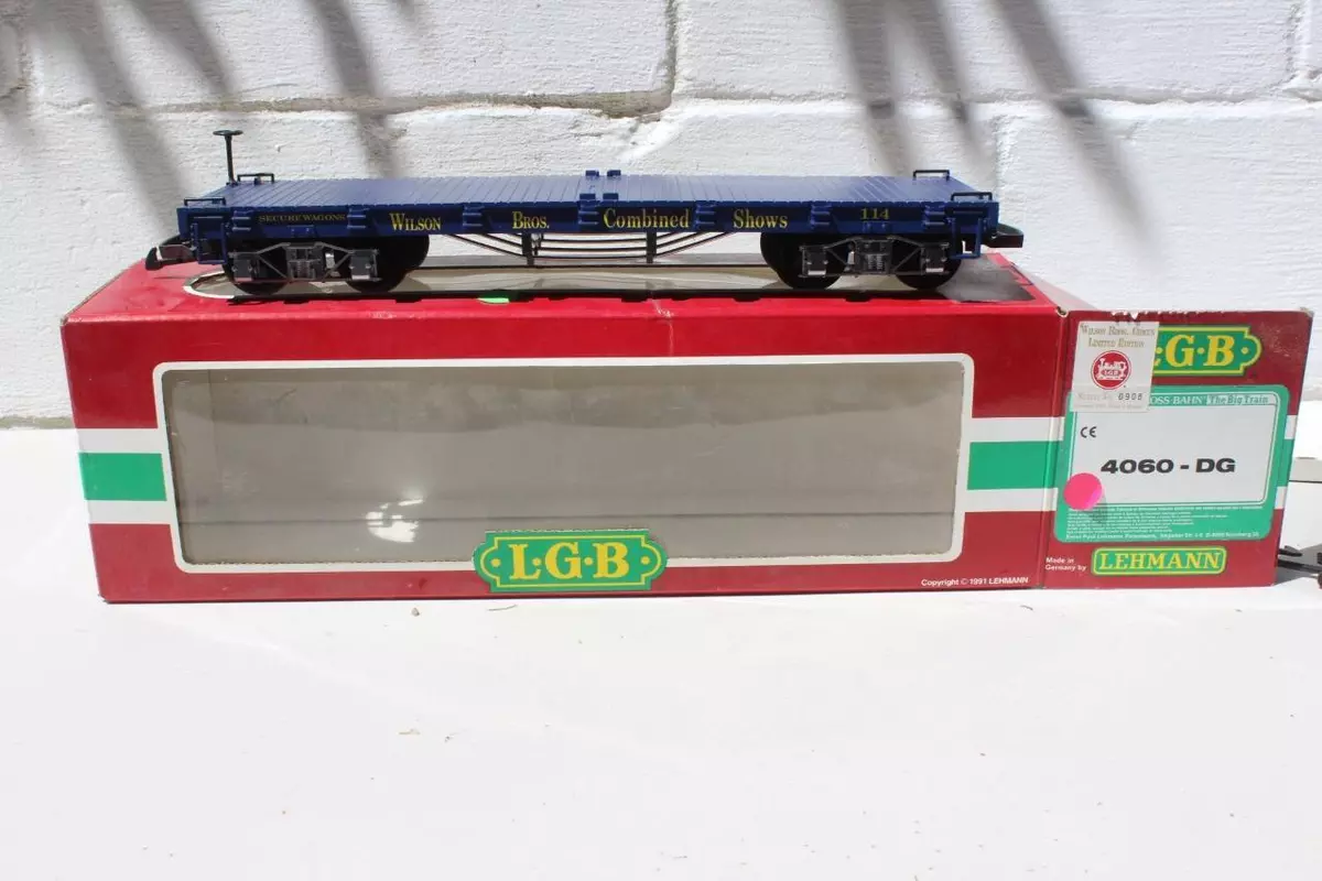LGB 4060 DG Limited Edition Wilson Bros. Circus Flat Car NEW in org. box
