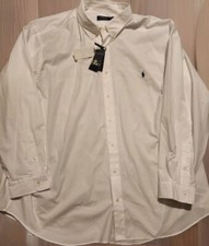 Polo Ralph Lauren Stretch White Long Sleeve Classic Oxford Shirt 4XB Casual Pony