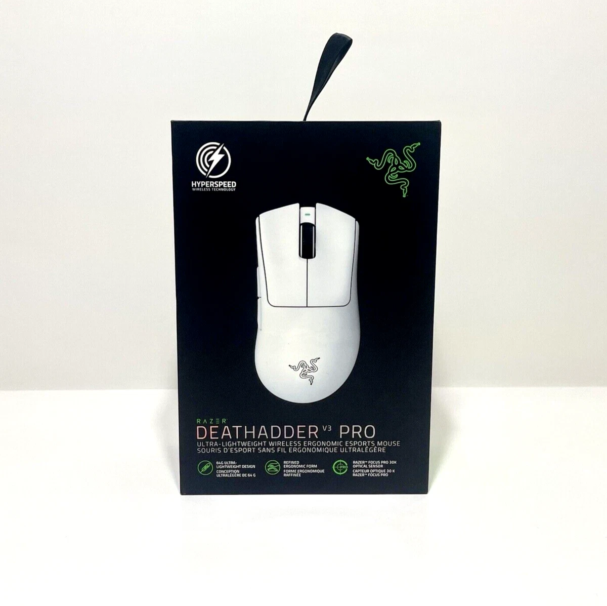 Razer DeathAdder V3 Pro Wireless Gaming Mouse - White | eBay